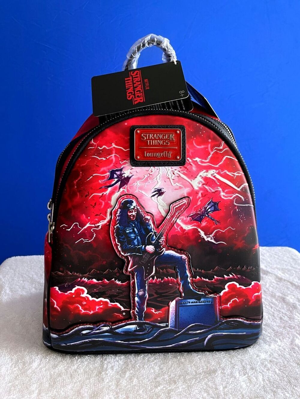 Loungefly Stranger Things Eddie Munson Tribute Glow Backpack